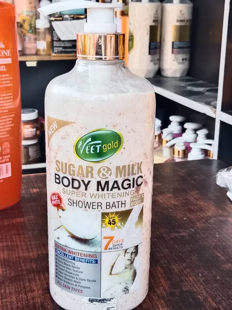 SUGAR & MILK BODY MAGIC SUPER WHITENING SHOWER GEL