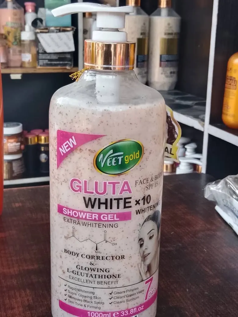 Veet Gold Gluta White X10 Face & Body Shower Gel