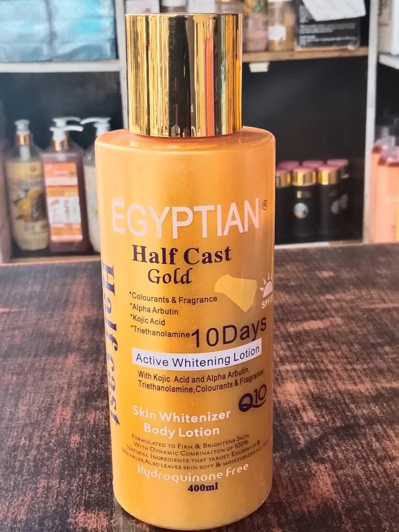 Egptian Half Cast Gold 10 Days Active Whitening Lotion