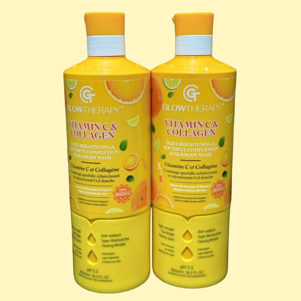 Glow Vitamin C & Collagen Brightening Body Scrub Wash