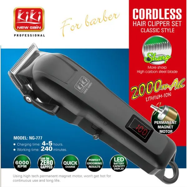Cordless Hair Clipper Set Classic Style 2000mAH