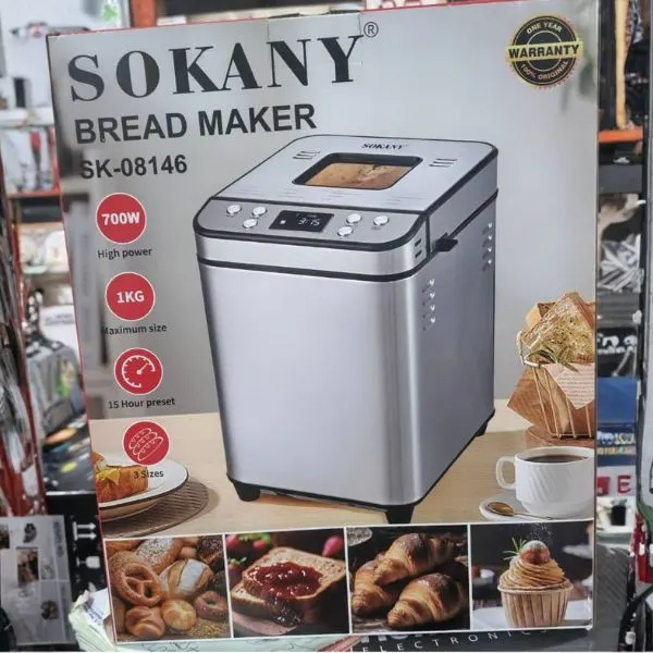 Sokany Bread Maker 700W 1KG, SK-08146