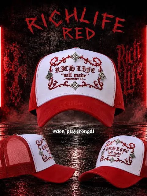RichLife Premium Red Fashion Cap